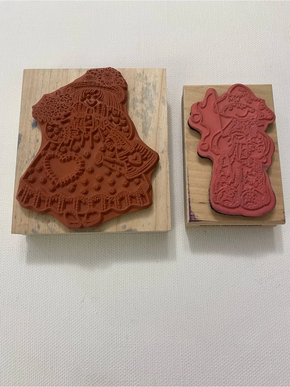 Hero Arts & Stamp Affair Vintage Wood Mounted Rubber Stamps Gardening Fishing
